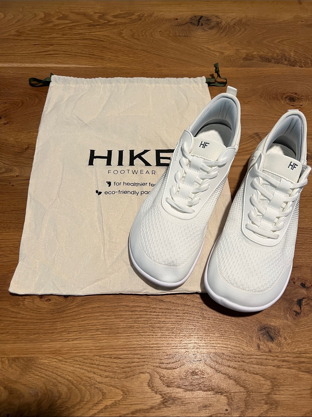 Hike Footwear HF Series II Stride Barefoot Shoes White Men’s 12 Women’s 14